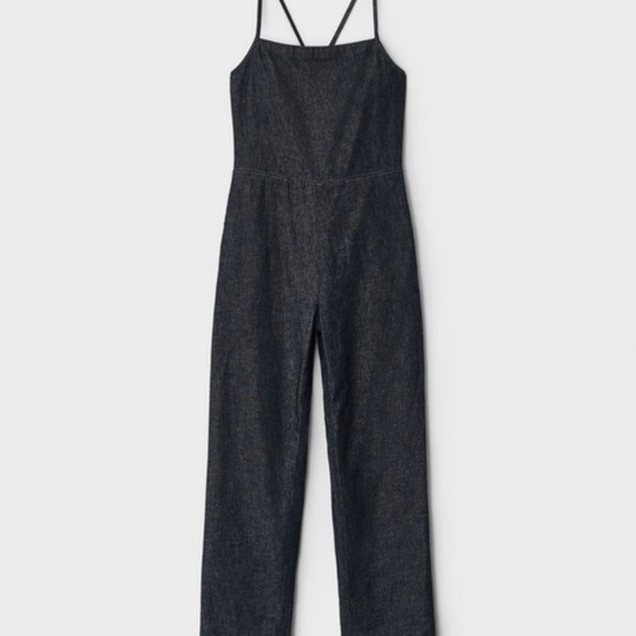Rag and Bone Denim Tie Jumpsuit- Size Large - Picture 5 of 9